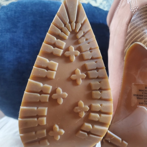 💯 Colin Stuart Blush Lace-Up Heeled Booties - Picture 6 of 11